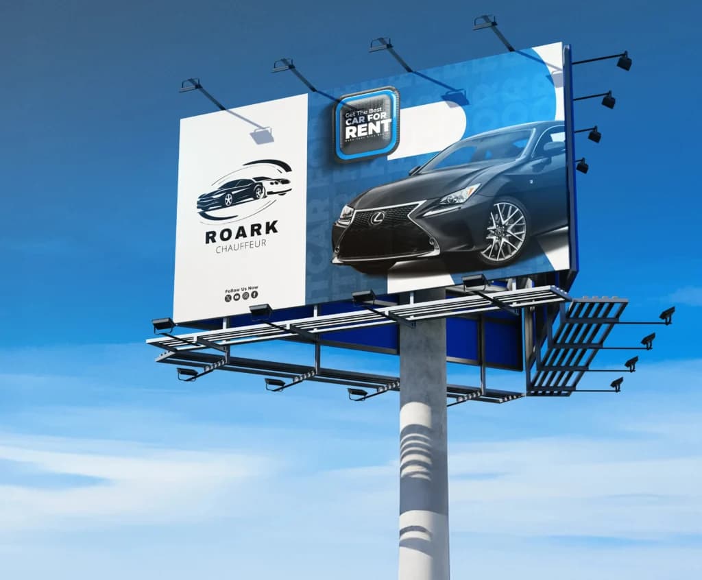 Roark Chauffeur billboard advertisement
